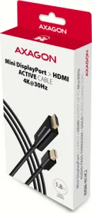 AXAGON RVDM-HI14C2, Mini DisplayPort -> HDMI 1.4 redukcie / kábel 1.8 m, 4K/30Hz