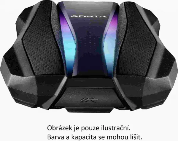 A-Data Externý pevný disk ADATA 2TB 2,5" USB 3.2 HD770G, červená