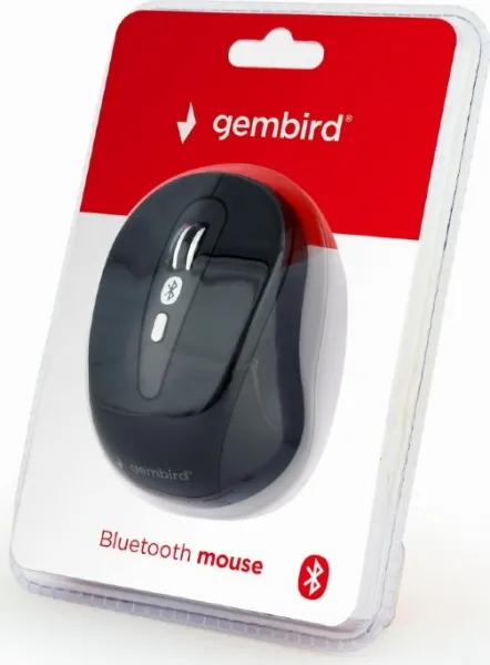 Optická bluetooth myš, bezdrôtová, 6tl., 1600dpi, čierna, GEMBIRD