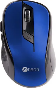 C-TECH Mouse WLM-02, čierno-modrá, bezdrôtová, 1600DPI, 6 tlačidiel, USB nano prijímač