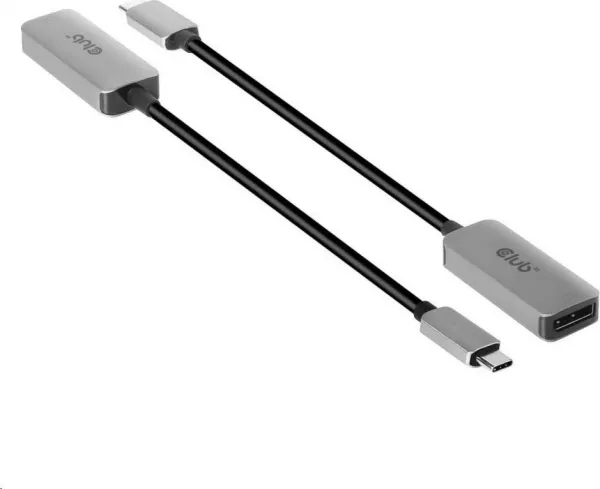 Club 3D Club3D Aktívny adaptér USB-C na DisplayPort 1.4, 8K60Hz DSC1.2 HDR HBR3