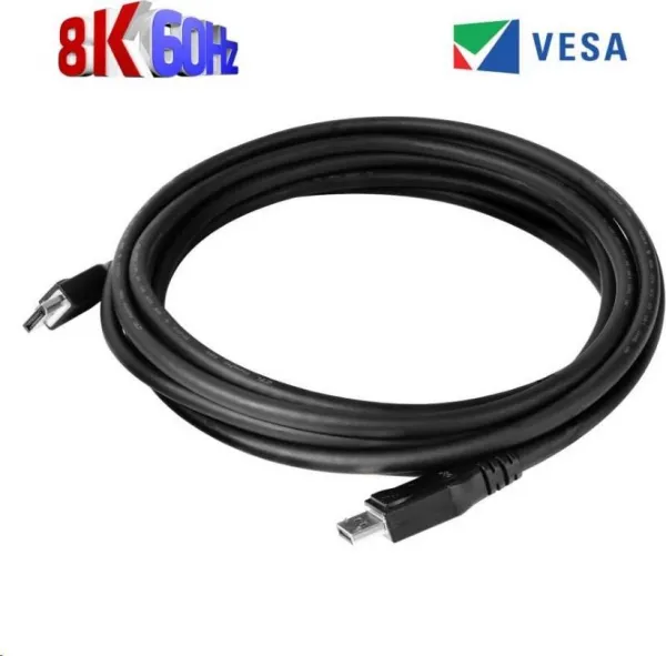 Club 3D Club3D Kabel certifikovaný DisplayPort 1.4, HBR3, 8K60Hz (M/M), 5m, 28 AWG