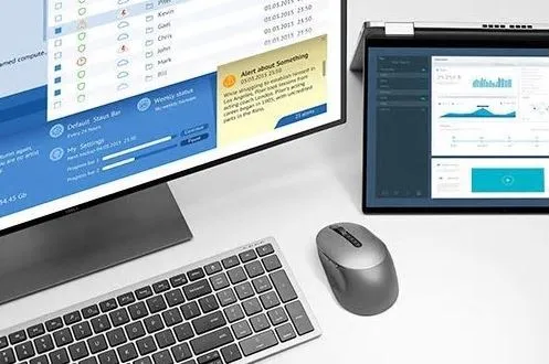Bezdrôtová myš Dell pre viac zariadení - MS5320W - Titan Gray