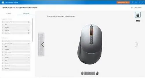 Bezdrôtová myš Dell pre viac zariadení - MS5320W - Titan Gray