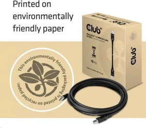 Club 3D Club3D Kabel certifikovaný DisplayPort 1.4, HBR3, 8K60Hz (M/M), 5m, 28 AWG