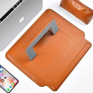 WiWU PU Leather Slim Skin Pro Sleeve for MacBook Pro 16" (2021-2024) - Brown