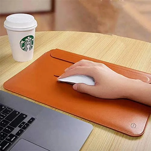WiWU PU Leather Slim Skin Pro Sleeve for MacBook Pro 16" (2021-2024) - Brown