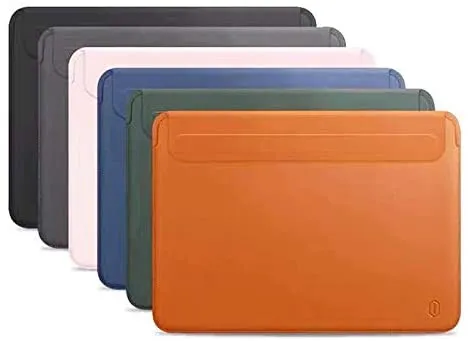 WiWU PU Leather Slim Skin Pro Sleeve for MacBook Pro 14" (2021-2025) - Black