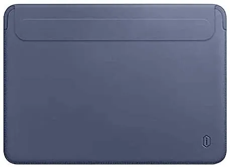 WiWU PU Leather Slim Skin Pro Sleeve for MacBook Pro 14" (2021-2025) - Navy Blue