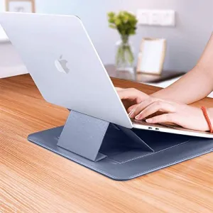 WiWU PU Leather Slim Skin Pro Sleeve for MacBook Pro 14" (2021-2025) - Navy Blue