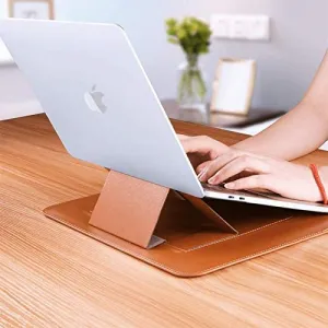 WiWU PU Leather Slim Skin Pro Sleeve for MacBook Pro 16" (2021-2024) - Brown