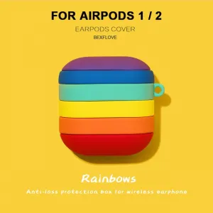 Innocent AirPods Silicone 3D Rainbow Stripe Case - AirPods Pro