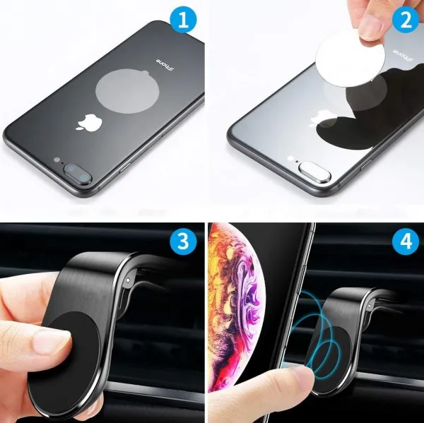Innocent Journey Clip Magnetic Vent Car Holder - Black