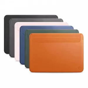 WiWU PU Leather Slim Skin Lite Sleeve for MacBook Pro 16" (2021-2024) - Gray