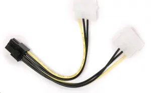 GEMBIRD Napájací kábel interný 2x 5,25"(F) + PCI Express 6pin
