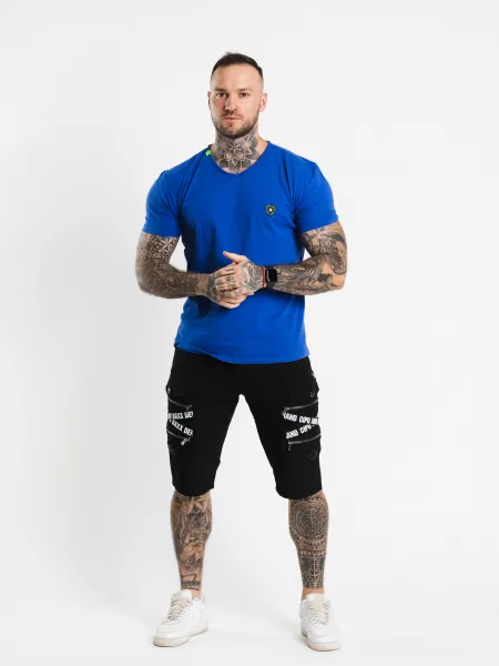 Pánske tričko CIPO & BAXX CT648 BLUE Farba: Modrá, Konfekčná veľkosť: XXL