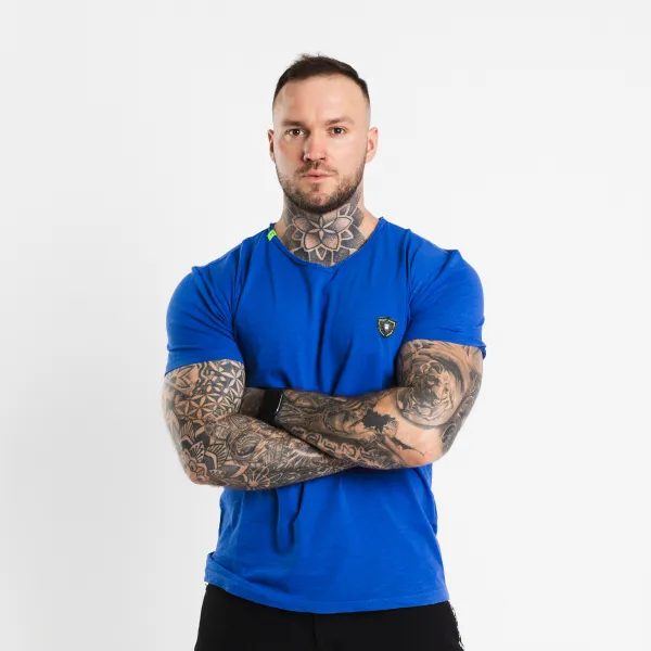 Pánske tričko CIPO & BAXX CT648 BLUE Farba: Modrá, Konfekčná veľkosť: XXL