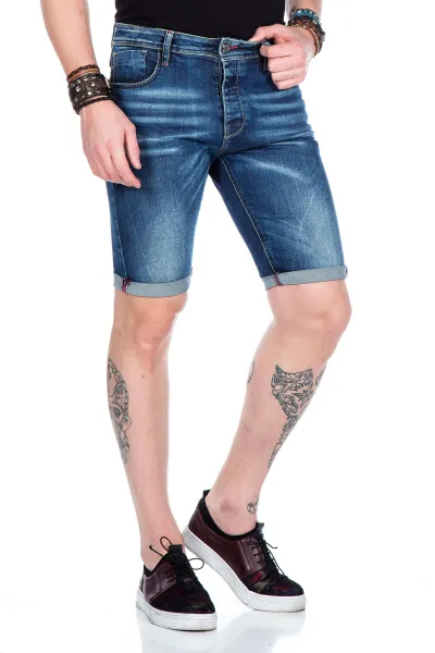 Pánske kraťasy CIPO & BAXX CK176 BLUE Farba: Modrá, Konfekčná veľkosť: W31