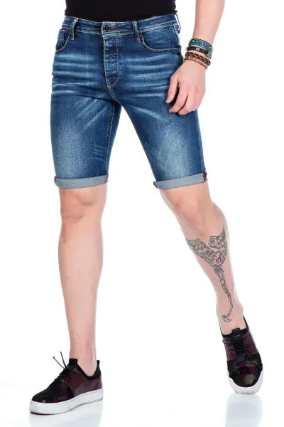 Pánske kraťasy CIPO & BAXX CK176 BLUE Farba: Modrá, Konfekčná veľkosť: W31