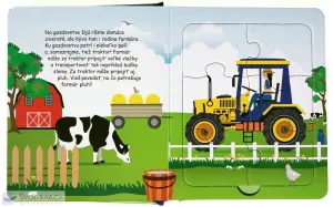 Kniha s puzzle Všetko, čo jazdí