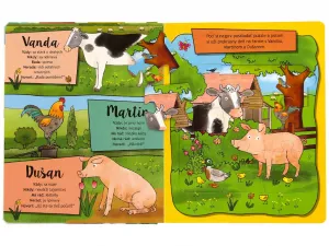 Kamaráti zvieratká kniha s puzzle Priatelia z farmy