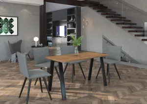 Jedálenský stôl Kleo Farba: Biela, Rozmer: 185 x 90