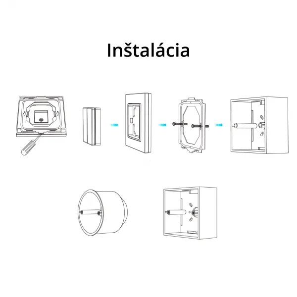 LEDprodukt LED ovládač RF12 glass