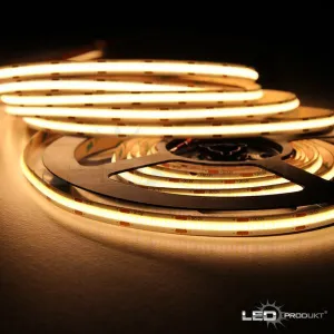 LEDprodukt 3m PROFI COB 480LED/m 10W/m IP20 12V teplá b. - KOMPLETNÁ SADA