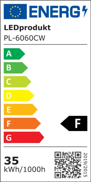 LEDprodukt LED panel 40W  595x595 mm - studená biela