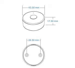 LEDprodukt LED ovládač RF12 mini biely