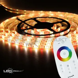 LEDprodukt 5m pásik 60LED/m SMD5050 12W/m IP65 RGB-WW (RGB+teplá biela) - Kompletná sada