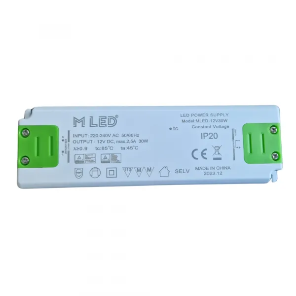 MLED LED napájací zdroj 30W, 12V - nábytkový