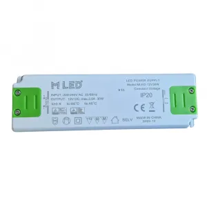 MLED LED napájací zdroj 30W, 12V - nábytkový