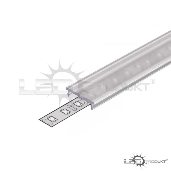LEDprodukt Priehľadná krytka zaklapávacia - S3 Dĺžka: 2m