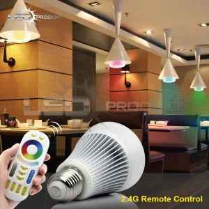 LEDprodukt LED žiarovka 9W E27 DUAL WHITE + RGB - sada s ovládačom