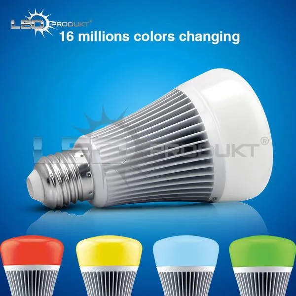 LEDprodukt LED žiarovka 9W E27 DUAL WHITE + RGB - sada s ovládačom
