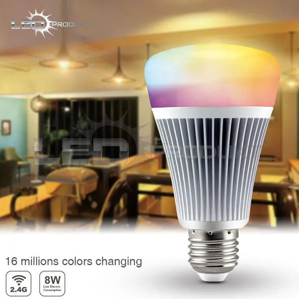 LEDprodukt LED žiarovka 9W E27 DUAL WHITE + RGB - sada s ovládačom