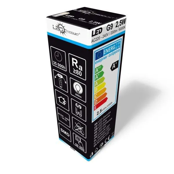 LEDprodukt LED žiarovka G9 230V 2,5W studená biela