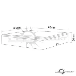 LEDprodukt LED ovládač RGB-Dual White 4 okruhy 2,4GHz - Nástenný
