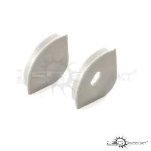 LEDprodukt Koncovky oblúkové pre LED lištu - R2 ROHOVÁ  (2ks)