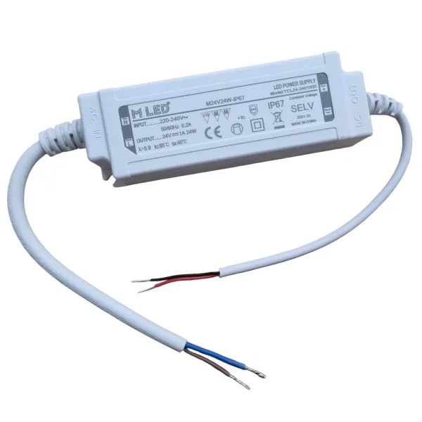 LED napájací zdroj 24W, 24V, IP67 - Vodeodolný MLED
