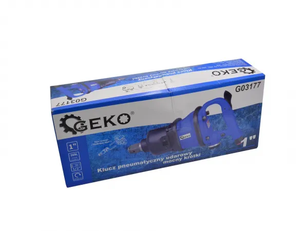 Geko G03177 – Kompaktný pneumatický rázový uťahovák 1″ (2600–3500 Nm)