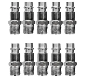 Rýchlospojky vonkajší závit 1/4" 10 kusov