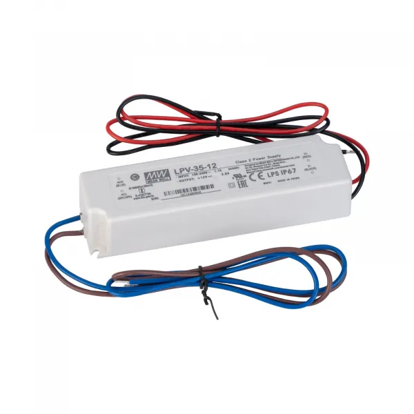 LED napájací zdroj 36W, 12V, IP67 - Vodeodolný MEAN-WELL
