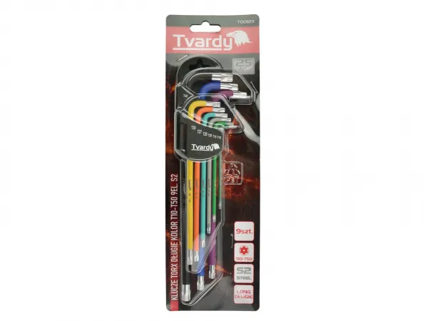 Tvardy Sada Torx kľúčov 9 dielna - farebná