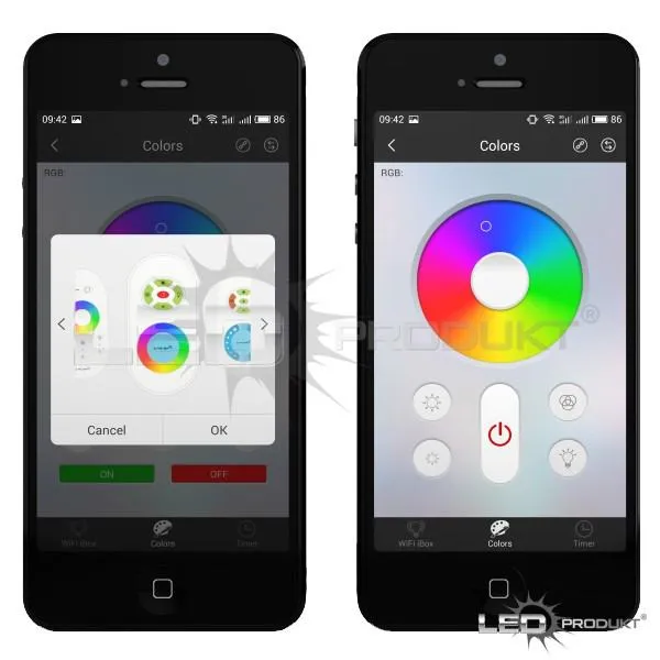 LEDprodukt LED RGB ovládač RF9 - 2,4GHz (FUT020)