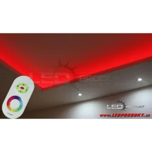 LEDprodukt 5m IP20 30LED/m RGB pásik, RF9 dotyk. KOMPLETNÁ SADA