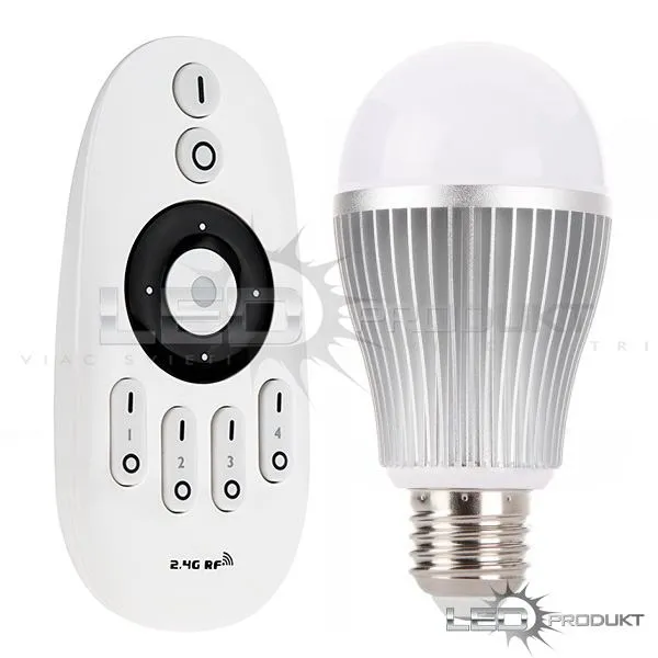 LEDprodukt LED Žiarovka 9W E27 - Dual White - Sada s ovládačom