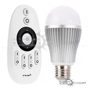 LEDprodukt LED Žiarovka 9W E27 - Dual White - Sada s ovládačom
