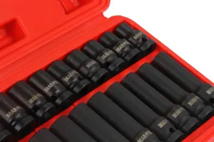 Sada vysoko kvalitných 1/2 '' nárazových hlavíc 20dielna